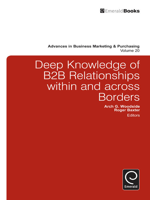 Title details for Advances in Business Marketing and Purchasing, Volume 20 by Arch G. Woodside - Available